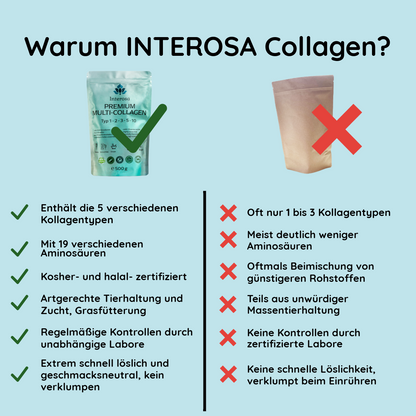 INTEROSA Premium Multi Collagenpulver 500 g